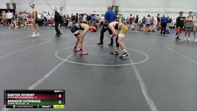 132 lbs Placement (4 Team) - SAWYER OSTROFF, Flickr Boyz Blackbeards vs Brendon Katimbang, Savage WA Black