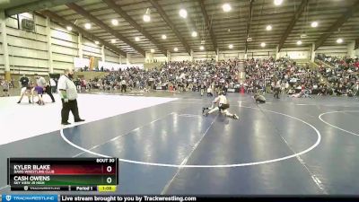 85 lbs Cons. Round 3 - Cash Owens, Sky View Jr High vs Kyler Blake, Davis Wrestling Club