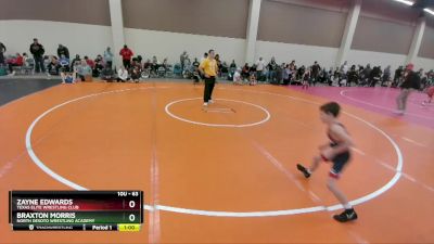 63 lbs Quarterfinal - Braxton Morris, North DeSoto Wrestling Academy vs Zayne Edwards, Texas Elite Wrestling Club