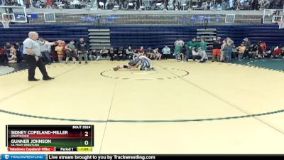 Round 3 - Gunner Johnson, Lil Mavs Wrestling vs Sidney Copeland-Miller, Unattached