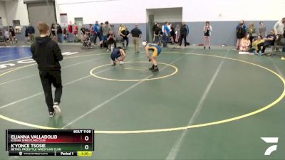 100 lbs Rr2 - Elianna Valladolid, Kodiak Wrestling Club vs K`yonce Tsosie, Bethel Freestyle Wrestling Club