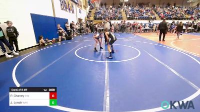 90 lbs Consi Of 8 #2 - Porter Chaney, Vinita Kids Wrestling vs Jayde Lynch, Warner Eagles Youth Wrestling