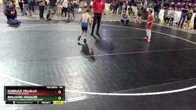 59 lbs Quarterfinal - Benjamin Ashauer, Colorado Cobras Wrestling Club vs Aurelius Trujillo, Pomona Elite (PWCC)