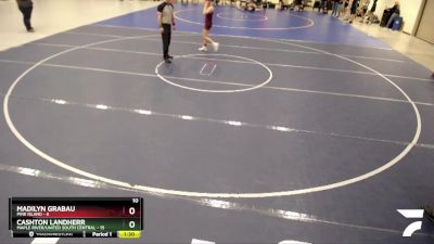 135 lbs Finals (8 Team) - Cashton Landherr, Maple River/United South Central vs Madilyn Grabau, Pine Island