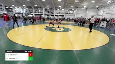 124 lbs Consi Of 16 #2 - Sawyer Nault, Goffstown NH vs David Robida, Top Flight Wrestling Academy