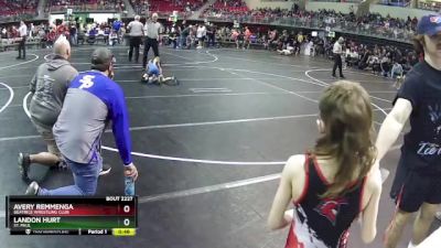 60 lbs Cons. Round 3 - Avery Remmenga, Beatrice Wrestling Club vs Landon Hurt, St. Paul