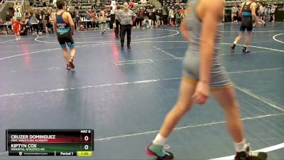 110 lbs Quarterfinal - Cruzer Dominguez, MWC Wrestling Academy vs Kiptyn Cox, Immortal Athletics WC