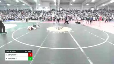 106 lbs Quarterfinal - Jack Bergmann, NJ vs Adonnis Sanchez, GA