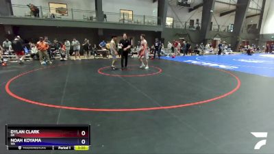 132 lbs 5th Place Match - Dylan Clark, OR vs Noah Koyama, WA