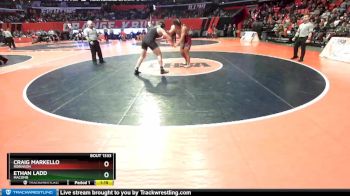 1A 220 lbs Cons. Round 3 - Ethan Ladd, Macomb vs Craig Markello, Robinson