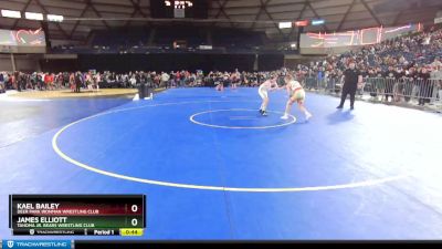 117 lbs Cons. Round 2 - James Elliott, Tahoma Jr. Bears Wrestling Club vs Kael Bailey, Deer Park Ironman Wrestling Club