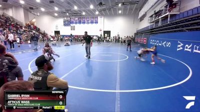 59 lbs Semifinal - Gabriel Ryan, Thermopolis Wrestling Club vs Atticus Wass, Touch Of Gold Wrestling Club