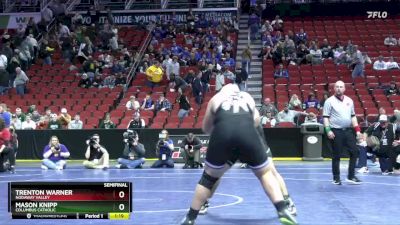 1A-285 lbs Semifinal - Mason Knipp, Columbus Catholic vs Trenton Warner, Nodaway Valley