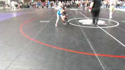 48-52 lbs Quarterfinal - Dakota Brocker, Ferndale Force Wrestling Club vs Camila Ramirez, Mat Demon Wrestling Club