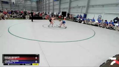 113 lbs 2nd Place Match (16 Team) - Mycah Beckett, Wisconsin Red vs Colin Strayer, Team Indiana