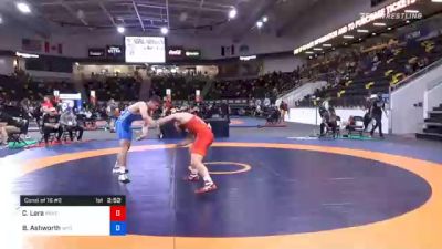 74 kg Consolation - Cayd Lara, Panther Wrestling Club RTC vs Branson Ashworth, Wyoming Wrestling Reg Training Ctr