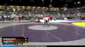 138 lbs Finals (8 Team) - Caleb Blackburn, 4A Philomath vs Tanner Wood, 4A Mazama