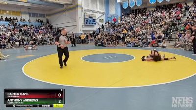 120 lbs Quarterfinal - Carter Davis, Salesianum vs Anthony Andrews, Sussex Tech H S