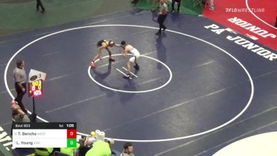 117 lbs Round Of 16 - Thomas Bencho, West Allegheny vs Luke Young, State College