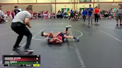 92 lbs Round 4 (6 Team) - Jackson Yetzer, Machine Shed WC vs Cole Rebels, M2TCNJ