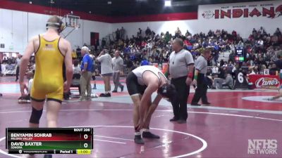 195 lbs Cons. Round 1 - David Baxter, Sonora vs Benyamin Sohrab, Paloma Valley