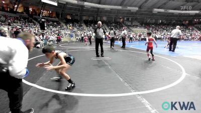 55 lbs Consi Of 8 #2 - Westin Wadsworth, Morris Wrestling Association vs Donnie Whitenack, Pryor Tigers