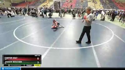 82 lbs Champ. Round 1 - Jaxson Boucher, MI vs Carter Solt, WI