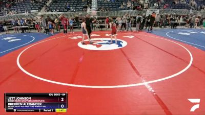 84 lbs 2nd Place Match - Jett Johnson, Green River Grapplers Wrestling vs Brekken Alexander, Moorcroft Mat Masters Wrestling Club