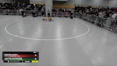 63 lbs Cons. Round 5 - Easton Hamacher, Pursuit Wrestling Minnesota vs Easton Schut, MN Elite Wrestling Club