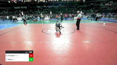 112 lbs Quarterfinal - Dominik Priester, Pascack HIlls vs Frankie Rella, Bitetto Trained Wrestling