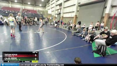 117 lbs Semis & Wb (16 Team) - Taitum Koyle, Utah Green vs Caleb Gregg, Gold Rush Wrestling