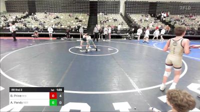 77 lbs Rr Rnd 3 - Brighton Prine, Red Nose WC vs Arav Pandy, Refinery Wrestling Youth