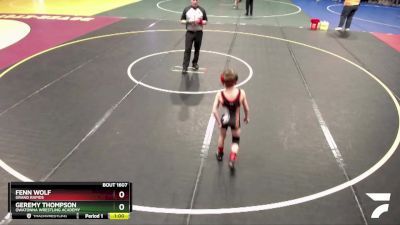 57 lbs Cons. Round 2 - Fenn Wolf, Grand Rapids vs Geremy Thompson, Owatonna Wrestling Academy