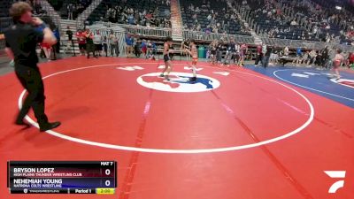 97 lbs Semifinal - Bryson Lopez, High Plains Thunder Wrestling Club vs Nehemiah Young, Natrona Colts Wrestling