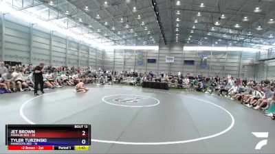 120 lbs Quarters & 1st Wb (16 Team) - Jet Brown, Missouri Red vs Tyler Turzinski, Minnesota Red