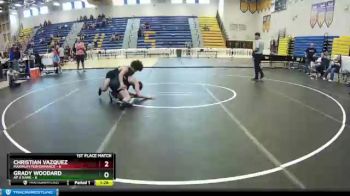 120 lbs Finals (2 Team) - Christian Vazquez, Maximum Performance vs Grady Woodard, AP X Kame