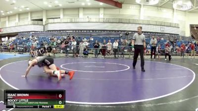 110 lbs Champ. Round 1 - Isaac Brown, Ohio vs Rocky Little, Inland Northwest Wrestling Training Center