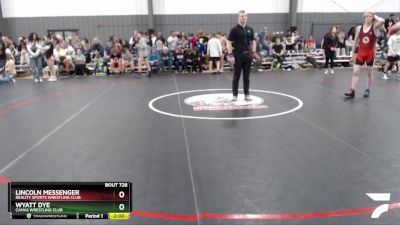 152 lbs Cons. Round 2 - Lincoln Messenger, Reality Sports Wrestling Club vs Wyatt Dye, Camas Wrestling Club