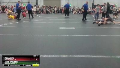 100 lbs Semis (4 Team) - Jake Stevens, Dragons United vs CJ Caines, Mat Assassins