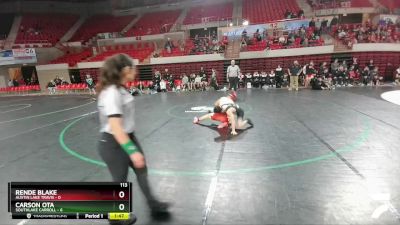 113 lbs 5th And 7th - Carson Ota, Southlake Carroll vs Rende Blake, Austin Lake Travis