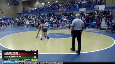 125lbs Cons. Round 2 - Leslie Hernandez, Puyallup (Girls) vs Autumn Wood, Graham-Kapowsin (Girls)