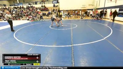 141 lbs Champ. Round 1 - Andrew Kested, University Of Wisconsin-Eau Claire vs Troy Mock, Elmhurst College