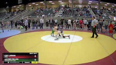 170 lbs Round 2 - Leif Larwin, COWA vs Aayden Dillon, Lebanon Mat Club