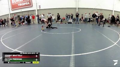 87 lbs 1st Place Match - Peyton Friedman, Nova WC vs Johnny Brattelli, Ashburn