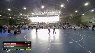 90 lbs Round 2 - Grayson Skeem, Fremont Wrestling Club vs Heinz Harper, Wasatch Wrestling Club