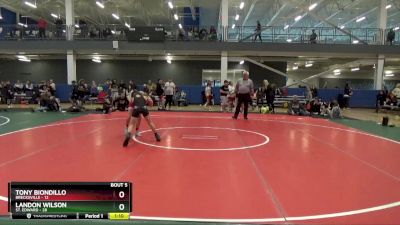 85 lbs Round 2 (6 Team) - Tony Biondillo, Brecksville vs Landon Wilson, St. Edward