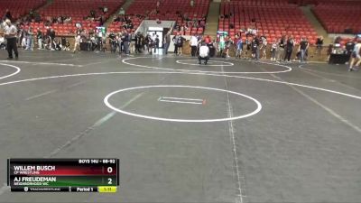 88-92 lbs Round 3 - Willem Busch, CP Wrestling vs Aj Freudeman, Neighborhood WC