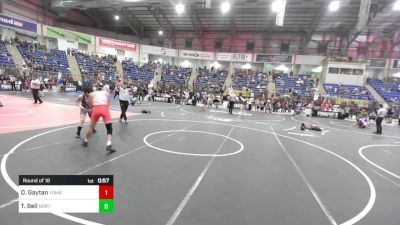 130 lbs Round Of 16 - David Gaytan, Yuma Middle School vs Trey Bell, Northglenn