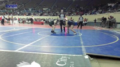 160 lbs Consi Of 16 #2 - Anna Toumbs, MARLOW OUTLAWS JH vs Victoria Short, Norman North