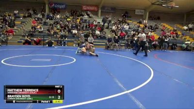 125 lbs Semifinal - Matthew Terrence, Vanguard University (Calif.) vs Brayden Boyd, Corban University (Ore.)